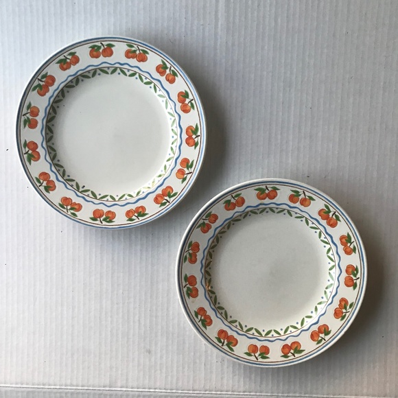 Set Of 2 Vintage Mikasa “Apple Cider” Salad/Dessert Plates 8” - Picture 2 of 5